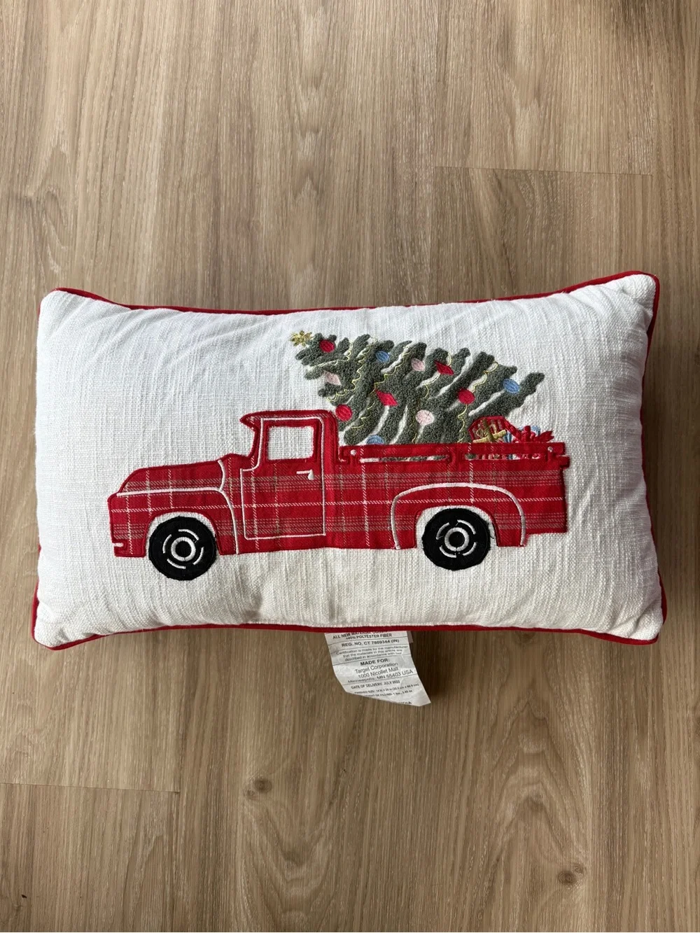 Target Christmas Tree Truck Pillow